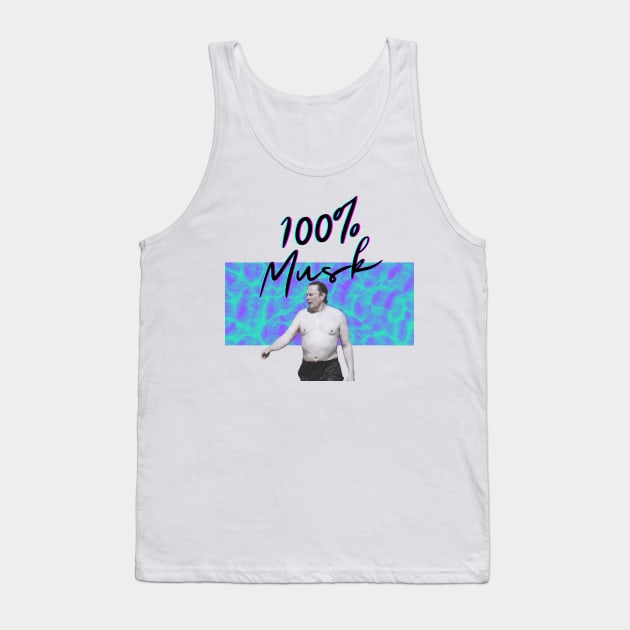 100% Elon Musk - Let That Sink In Tank Top by Night Mind